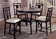 5 Piece Marble Top Pub Table Set