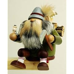 KWO R�uchermann Erzgebirge Kantenhocker Holzf�ller 16cm