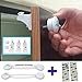 Baby Safety Magnetic Cabinet Locks 6 Locks 2 Keys for Cabinets & Drawers Comes with 2 Safety Latches + 8 Extra 3M Adhesives + Ebook, No Drilling or Tools Needed- Easy Installation by Infantcity