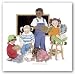Touch a Child, Touch the Future by Sylvia Walker 20x19 Art Print Poster African-American