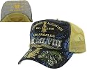 CHRISTIAN AUDIGIER Ed Hardy Unisex Mens Womens Trucker Hat Logo Skull Black/Gold
