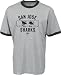 San Jose Sharks -Grey- Logo History Ringer T-Shirt