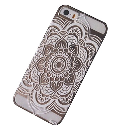 ABC(TM) 2015, Henna Full Mandala Floral Dream Catcher/Elephant Hindu Ganesh Case Cover for iPhone 5 5S (Dream Catcher)
