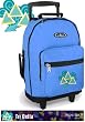 Tri Delta Dolphin Design Rolling Blue Backpack Tri Delta - Wheeled Travel or School Carry-On Trolley Travel Bags with Wheels - Best Quality-