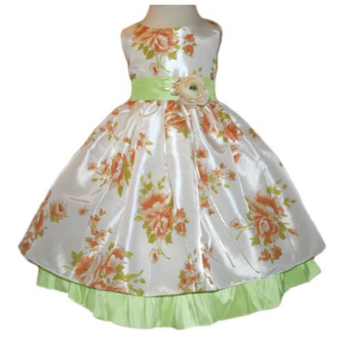 Flower Girl Dresses - Floral Tafetta Dresses Flower Girl Dresses - Floral Tafetta Dresses