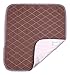 Ultra Waterproof Washable Seat Pad (20x 22in) For Incontinence - Adult, Children, or Pet Underpad Protection - Triple Layer Chair Protector Design, 24 ounce Absorbency (Brown) - by BrightCare