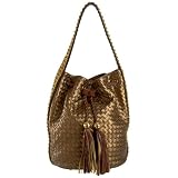 Melie Bianco Vivian Woven Bucket Bag