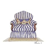 Armchair Display 2 by Gamboa. Art Print Poster 4 inches width by 4 inches height. Highest Quality Art Poster Print