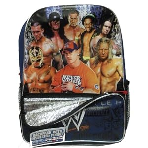 WWE John Cena Backpack with Insulated Pocket - Keeps Lunch and Snacks HOT or COLD