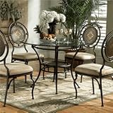 Powell Basil Antique Brown Dining Table Pedestal Base