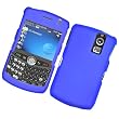 RIM BlackBerry Curve 8300 8310 8320 8330 Rubberized Snap On Protector Hard Case (Without Belt Clip Hole) Blue