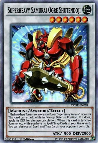 Yu-Gi-Oh! - Superheavy Samurai Ogre Shutendoji (CORE-EN094) - Clash of Rebellions - 1st Edition - Super Rare
