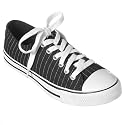 Xhilaration Black Alison Pnstrp Cnvs Snkr - 8.5
