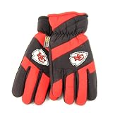 NFL Kansas City Chiefs 2 Tone Thinsulate Ski Gloves Size Small / Medium