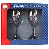 Sports MLB DODGERS 14 oz. Wine Glass Set of 2/Glass