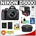 Nikon D5000 Digital SLR Camera w/ 18-55mm VR Lens with Sunpak PF30X Flash + 16GB Memory Card + Spare EN-EL9 Battery + Case + Cameta Bonus Accessory Kit