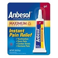 Anbesol Maximum Strength Oral Anesthetic Gel, .33-Ounce Tubes (Pack of 3)
