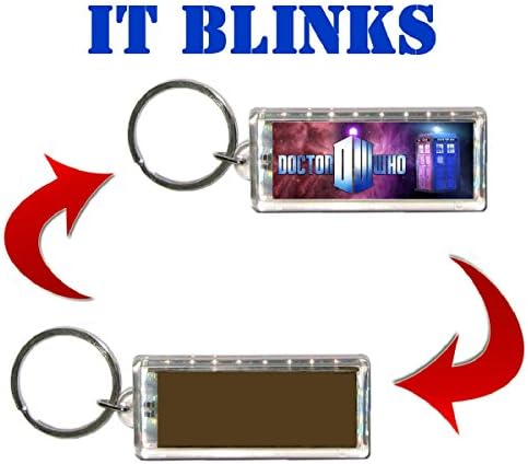 Dr. Doctor Who Tardis Blinking Solar Keychain No Batteries Ever Needed