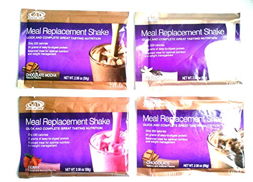 AdvoCare Meal Replacement Shakes -Variety Pack-14 Single Serve Pouches (4 Flavors)