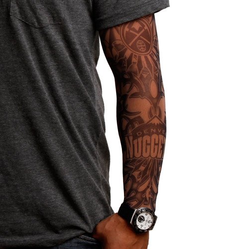 NBA Denver Nuggets Dark Undertone Tattoo Sleeve