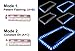 Universal 12v 54 LED Blue Color Light Acrylic License Plate Frame