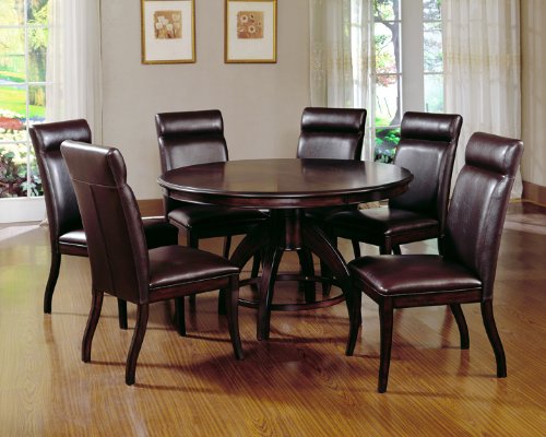 dining room furniture, Hillsdale Nottingham Round Pedestal Dining Table, Dark Walnut