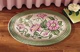 Hummingbird Hooked Floral Braided Small Area Rug by Collections Etc