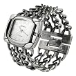Geneva Platinum 3 Chain Band Antique Finish Watch