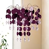 Urbanlife Easy Fit Chic Chandelier 32cm Dia. Plum