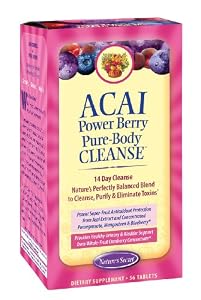 Nature's Secret Acai Power Berry Pure Body Cleanse Tablets, 56-Count Box