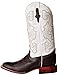 Ferrini Italia Mens Kingstons Embroidered Square Toe Casual Boots Mid Calf - Brown