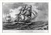 Historic Print (L): U.S.S. Constitution towing the H.B.M. ship Cyane captured February 28th 1815