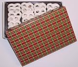 Scott's Cakes Yogurt Pretzels 1/2 Pound Christmas Plaid Box