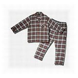 Men's Bill Blass Long-sleeve Coat-style Cotton Flannel Pajamas