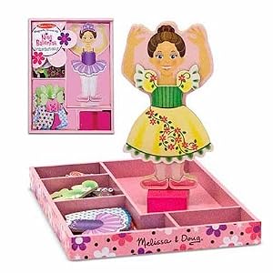 melissa and Doug Magnetic Doll Bundle Abby and Emma, Joey, Nina Ballerina by 