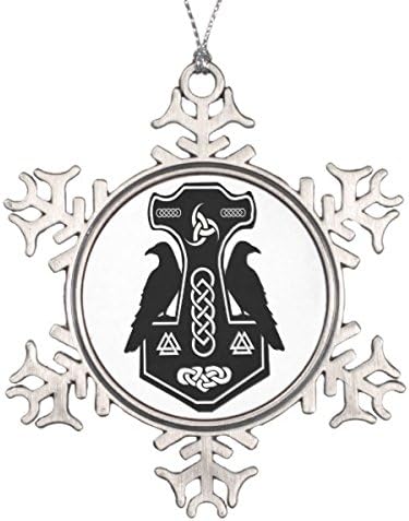 Thor Hammer Snowflake Ornament