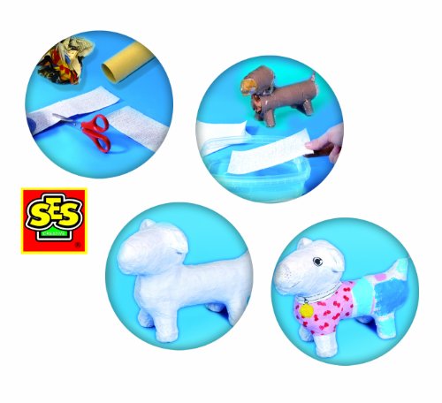 Imagen 4 de SES Deutschland 01405 Vendaje enyesado - Set para modelar y pintar figuras de yeso [importado de Alemania]