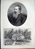 Portrait Osborn Penn Grave Jordans Buckinghamshire 1881