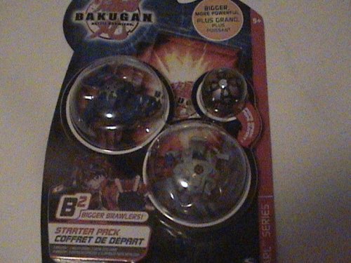 Childrens Toyshop  Toys : Bakugan Bakupearl Series Starter Pack Gray Haos Warius Blue Aquos Storm Skyress Black Darkus Wormquake
