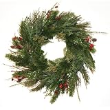 Good Tidings 2330 Wreath Mixed Cedar and Pine with Juniper Berry, 20-Inch