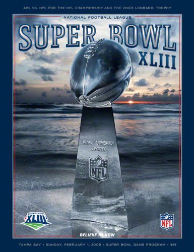 Canvas 36 x 48 Super Bowl XLIII Program Print | Details: 2009, Steelers vs Cardinals