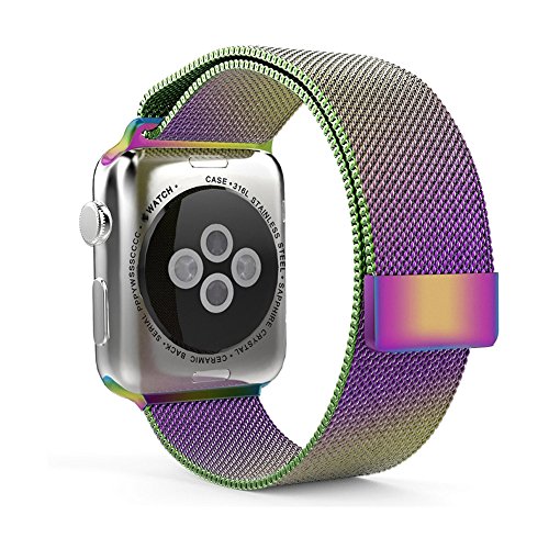 AnBell Watch Band for Apple Watch,Stainless Steel Magnetic Closure Clasp Milanese Loop Mesh Band for Apple Watch Sport