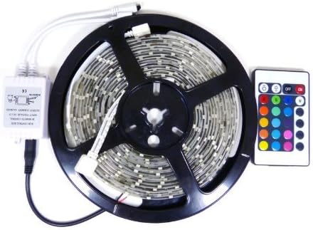 XMASROBE® 5 Meters/ 16.4 Foot LED STRIP SET SMD3528 RGB 300 LED Lights, Waterproof Outdoor Indoor Lighting LED, Color Changing Kit with Flexible