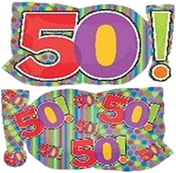 29 Inch Mylar Jumbo Number 50! Balloon