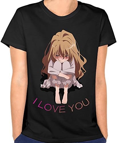Elsieeve Toradora Novel Taiga Aisaka Ami Kawashima Woman T Shirts Black