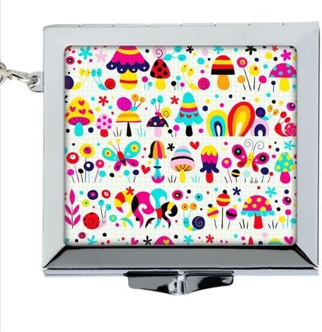 Custom Beautiful Butterflies Square Keychains Mirror Promotion