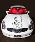 Car Hood Vinyl Sticker Cute Teddy Bear G93
