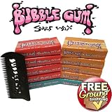 Bubble Gum Surf Wax 10 Pack / Tropical-Warm-Base