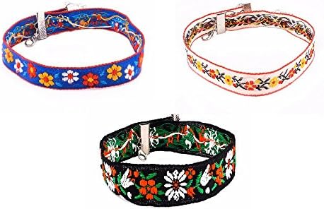 Set 3 Pcs Flower Floral Black Design Vintage Lace Macrame Embroidery Choker Necklace Fashion