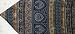 Table Runner Chenille Woven Upholstered Fabric - Stripe and Design in Blue, Gold, Brown